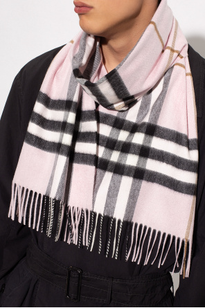 Burberry 50 cashmere 50 wool scarf rose best sale